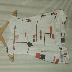 Nettle geo abstract sleeveless top size xs